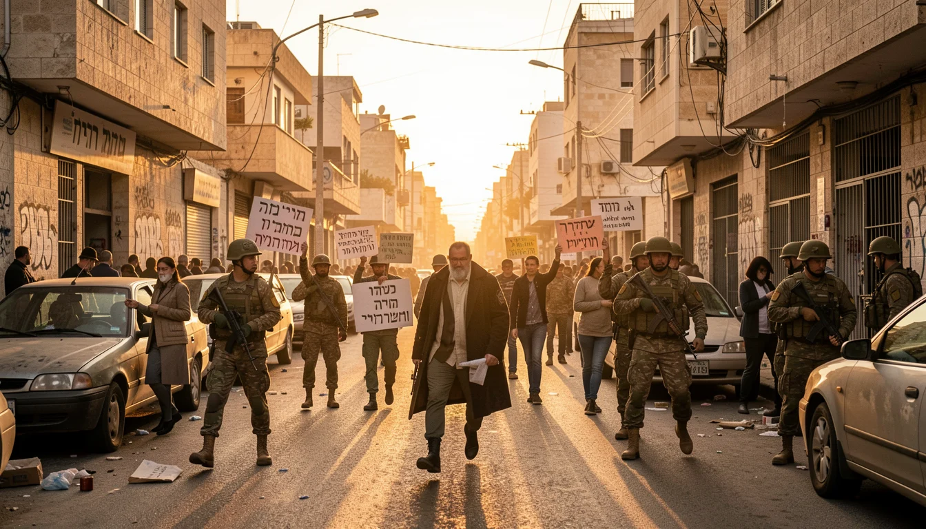 קטטה בין חרדים לחיילים מחוץ לכלא 10: מחאה אלימה בשרון